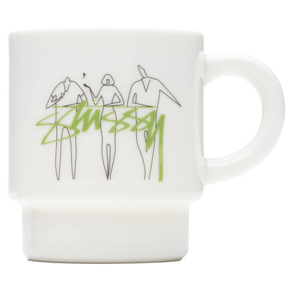 3 People Stacking Mug - White