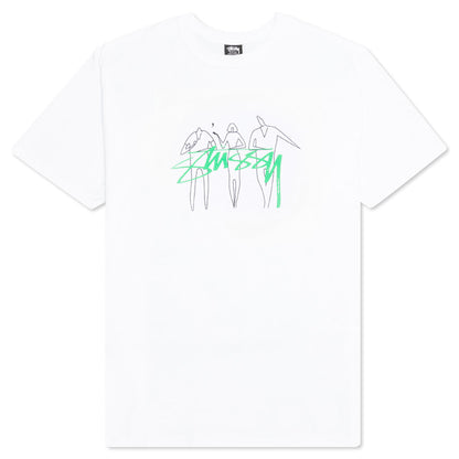 3 People Tee - White