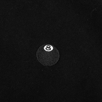 8 Ball Embroidered Hoodie - Black