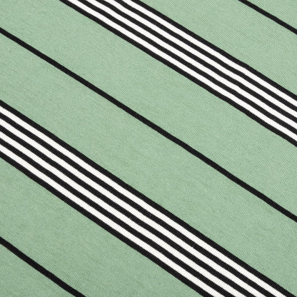 Asher Stripe L/S Crew - Green