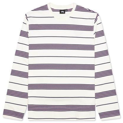 Asher Stripe L/S Crew - Natural