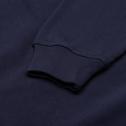 Back Hood Applique Hoodie - Navy
