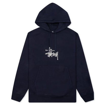 Basic Applique Hoodie - Navy