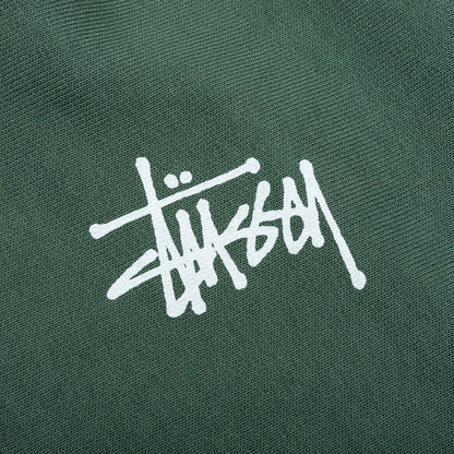 Basic Stussy Pigment Dyed Crew - Forest