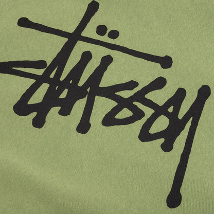 Basic Stussy Zip Hoodie - Moss