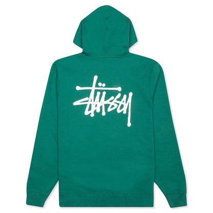Basic Zip Hoodie - Dark Green