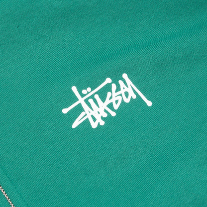 Basic Zip Hoodie - Dark Green