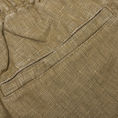 Boxy Linen Short - Olive