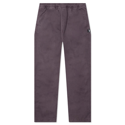 Brushed Beach Pant - Wine
