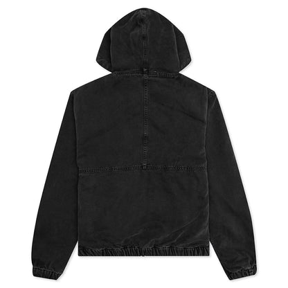 Canvas Insulated Work Jacket - Black