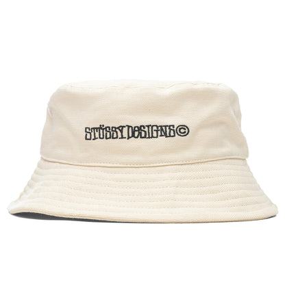 Canvas Wide Brim Bucket Hat - Natural