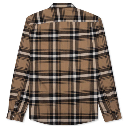 Classic Bailey Plaid L/S Shirt - Brown