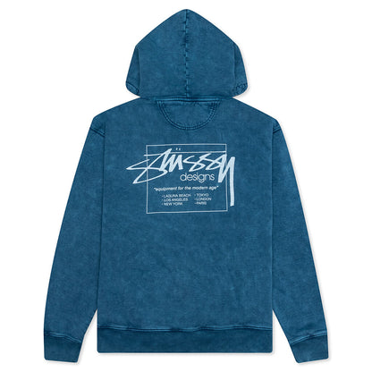 Dyed Designs Hoodie - Blue