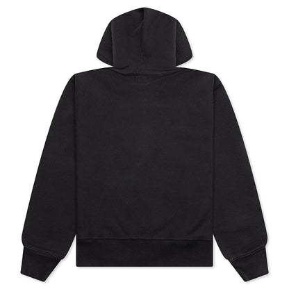 Established Printed Zip Hoodie - Black