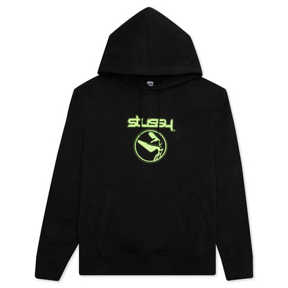 Flight Applique Hoodie - Black