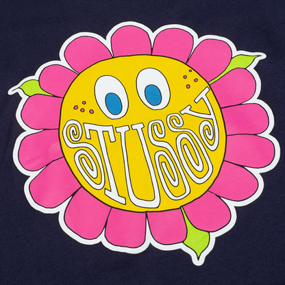 Happy Flower Tee - Navy