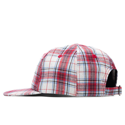 Madras Plaid Big Logo Low Pro - Red