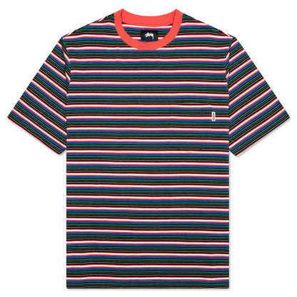 Mini Stripe Crew - Red