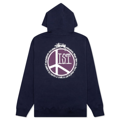 Peace Dot Hoodie - Navy