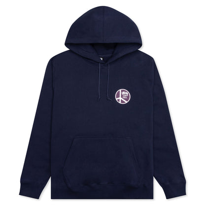 Peace Dot Hoodie - Navy