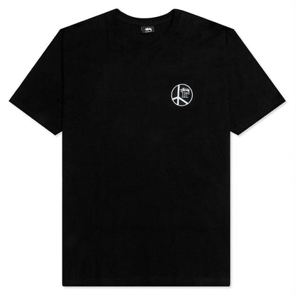 Peace Dot Pigment Dyed Tee - Black
