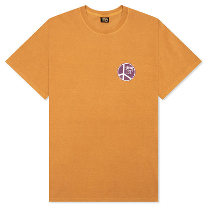 Peace Dot Pigment Dyed Tee - Copper