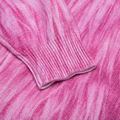 Printed Fur Sweater - Pink