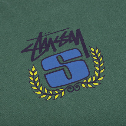 S Wreath Pigment Dyed L/S Tee - Pine