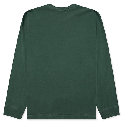 S Wreath Pigment Dyed L/S Tee - Pine