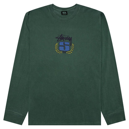 S Wreath Pigment Dyed L/S Tee - Pine