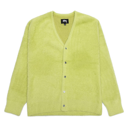 Shaggy Cardigan - Lime