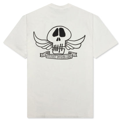 Skull Wings  Dyed Tee - Natural