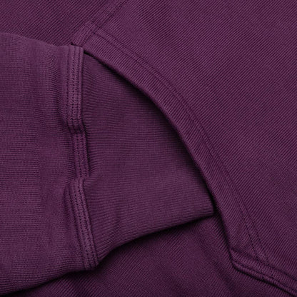 Skull & Bones Pigment Dyed Hoodie - Purple