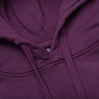 Skull & Bones Pigment Dyed Hoodie - Purple