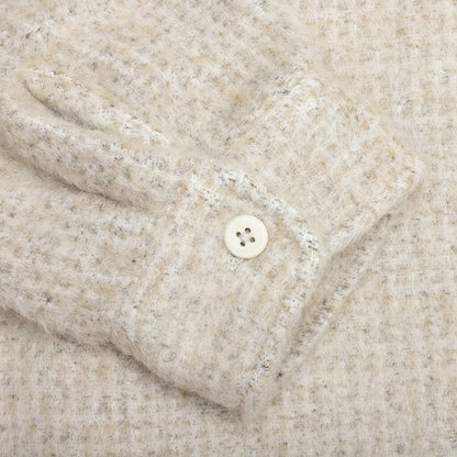 Speckled Wool CPO Shirt - Bone
