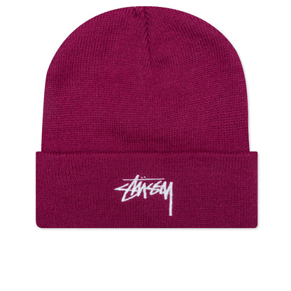 Stock Cuff Beanie - Plum