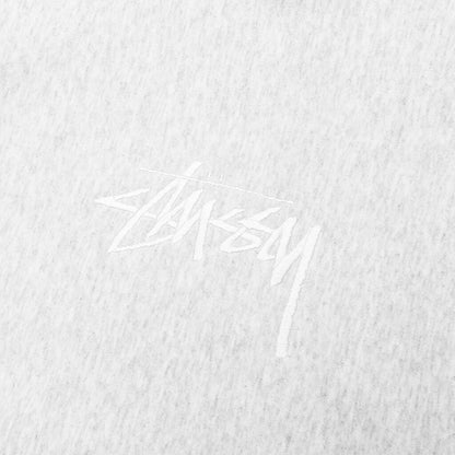 Stock Logo Applique Hoodie - Ash Heather/White