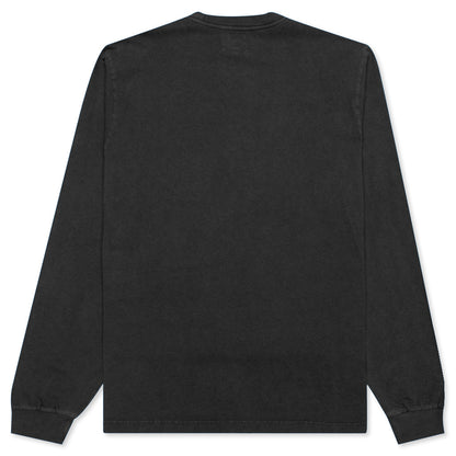 Stock Logo L/S Crew - Black
