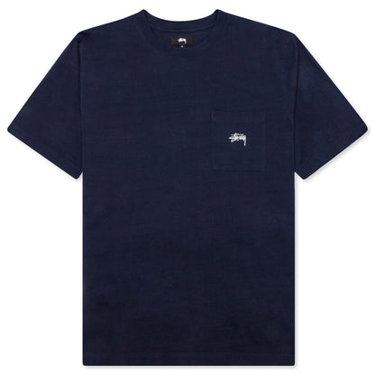 Stock Logo S/S Pocket Crew - Navy