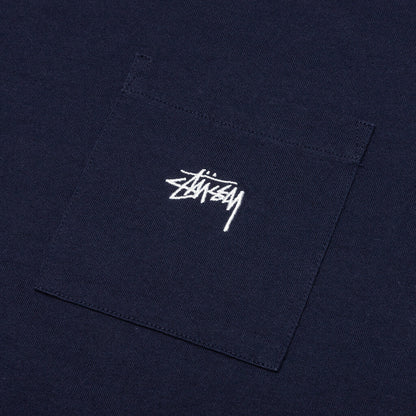 Stock Logo S/S Pocket Crew - Navy