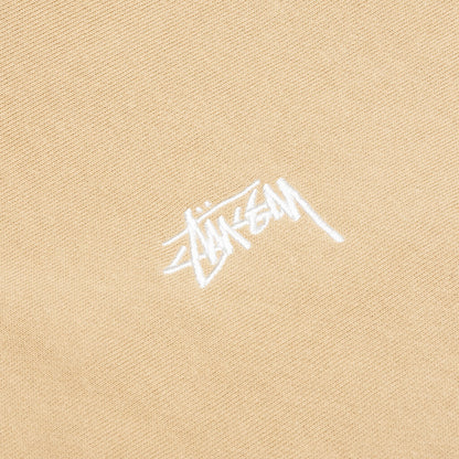 Stock Logo Zip Hoodie - Beige