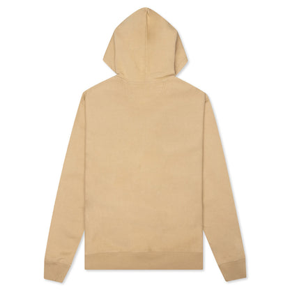 Stock Logo Zip Hoodie - Beige