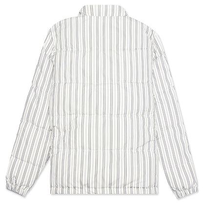 Stripe Down Puffer Jacket - Bone