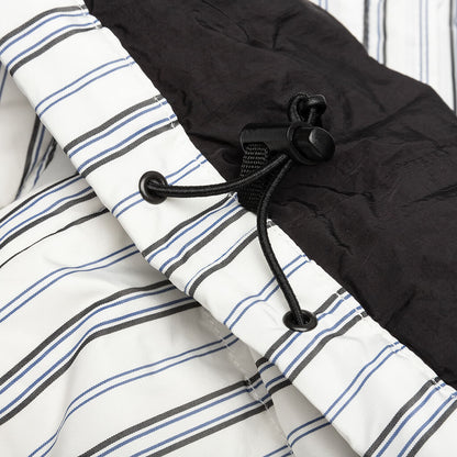 Stripe Down Puffer Jacket - Bone