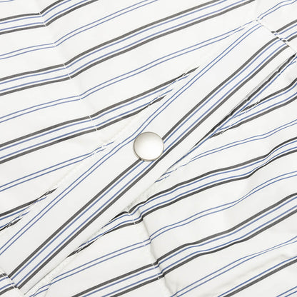 Stripe Down Puffer Jacket - Bone