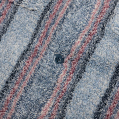 Stripe Sherpa Shirt - Blue