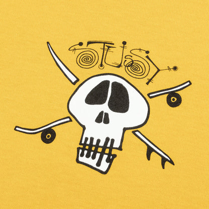 Surf Skate Skull Tee - Honey