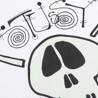 Surf Skate Skull Tee - White