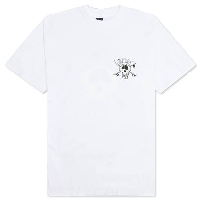Surf Skate Skull Tee - White