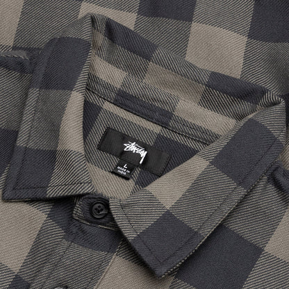 Venice Plaid L/S Shirt - Charcoal